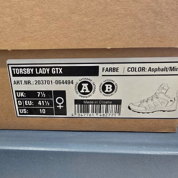 Hanwag TORSBY Lady GTX Women's Hiking Boot Shoes Asphalt - Mint Size 10 US NEW - Picture 9 of 9